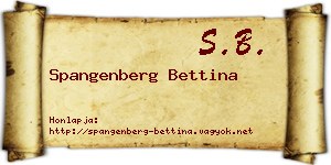 Spangenberg Bettina névjegykártya