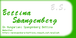 bettina spangenberg business card